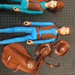 Lot of 6 Johnny West kids - Jay West x3, Jamie West x2 and Josie West figures